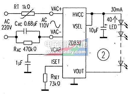ޱѹAC-DCLED·ZD832 LED constant current driver