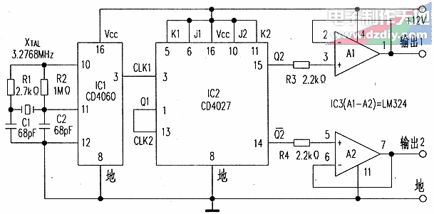 ׼50Hzźŷ·ͼPrecision 50Hz signal generator
