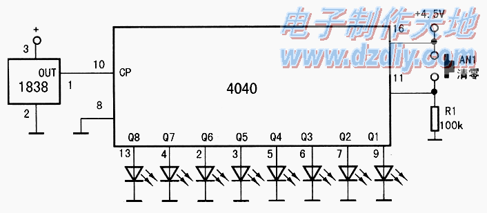 CD4040ĺInfrared receiver